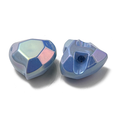 UV Plating Rainbow Iridescent Acrylic Beads(OACR-P010-03E)-3