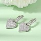 Brass Micro Pave Cubic Zirconia Hoop Dangle Earrings(EJEW-G471-15P-01)-3