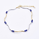 Natural Lapis Lazuli Beaded Bracelets(BJEW-I247-07-A)-1