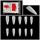 Plastic Seamless Stiletto Shape False Nail Tips(MRMJ-T065-08-6A)-1