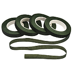 4 Rolls DIY Rubber-coated Iron Floriculture Tape, Dark Green, 12mm(DIY-SP0006-11A)