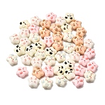 Kawaii Animal Opaque Resin Cabochons, Star, Mixed Color, 13.5x13.5x6.5mm(RE-CBADCDD-03)