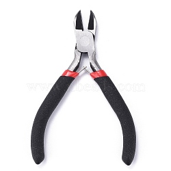 Carbon Steel Jewelry Pliers for Jewelry Making Supplies, 4.3 inch Side Cutting Pliers, Side Cutter, Polishing, Black, Gunmetal, 110mm(P020Y)