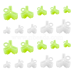 ABS Plastic Fishing Hook Bonnets Treble Hook Covers,  for Standard Hook, Mixed Color, 16~28x15~29x10~16mm, hole: 3.5~6.2mm, 150pcs/set(KY-FH0001-01)