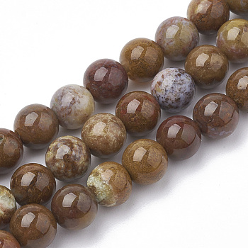 Natural Jade Beads Strands, Round, 4mm, Hole: 1mm, about 90pcs/strand, 15.7 inch