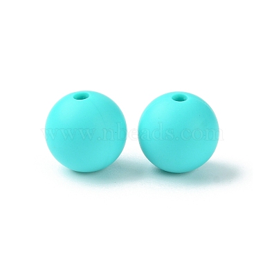 Round Food Grade Eco-Friendly Silicone Focal Beads(SIL-F003-01E)-3