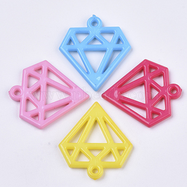 Mixed Color Diamond Acrylic Pendants