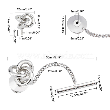 2Stk. Messing-Kupplung mit Knotenform(FIND-FG0001-68P)-2