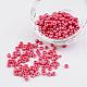6/0 Opaque Colors Lustered Round Glass Seed Beads(X-SEED-A012-4mm-125B)-1