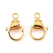 304 Stainless Steel Lobster Claw Clasps, Parrot Trigger Clasps, Real 24K Gold Plated, 16x10.5x4.7mm, Hole: 2.2mm(STAS-AB16-G)