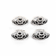 Tibetan Style Alloy Tube Bails, Loop Bails, Cadmium Free & Lead Free, Crown, Antique Silver, 9x11x11mm, Hole: 1.4mm, about 1050pcs/1000g(TIBE-N006-152)
