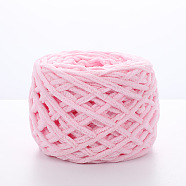 Soft Crocheting Polyester Yarn, Thick Knitting Yarn for Scarf, Bag, Cushion Making, Pearl Pink, 6mm(SENE-PW0020-04-19)