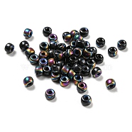 Glass Seed Beads, AB Color, Rondelle, Colorful, 4x3mm, Hole: 1.2mm 368pc/bag.(GLAA-Q096-01N)