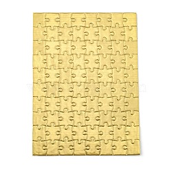 Paper Heat Press Thermal Transfer Crafts Puzzle, Rectangle, Goldenrod, 14.5x20cm, 80pcs(DIY-TAC0010-16A-02)