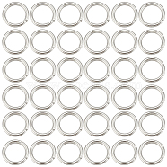 304 Stainless Steel Jump Rings, Open Jump Rings, Round Ring, Stainless Steel Color, 21 Gauge, 5x0.7mm, Inner Diameter: 3.6mm, 2000pcs/box(STAS-SC0006-10B)