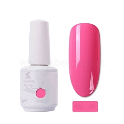 15ml Special Nail Gel, for Nail Art Stamping Print, Varnish Manicure Starter Kit, Hot Pink, Bottle: 34x80mm(MRMJ-P006-B025)