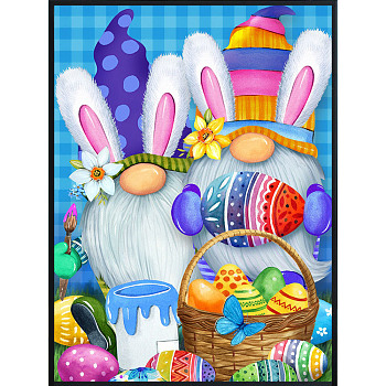 DIY 5D Easter Theme Pattern Diamond Painting Kits, Full Drill Diamond Paintings Kit Crafts for Beginners, Dodger Blue, 400x300mm