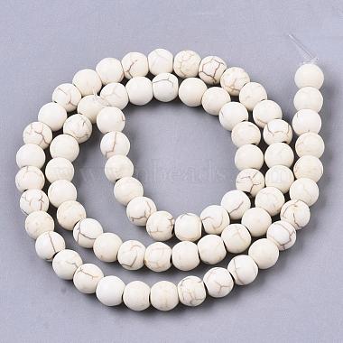 Synthetic Magnesite Beads Strands(TURQ-S192-6mm-1)-2
