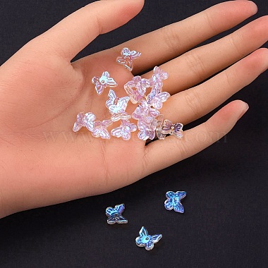 Transparent Spray Painted Glass Charms(GLAA-YW0003-14)-6
