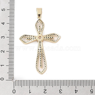 Real 18K Gold Plated Brass Micro Pave Cubic Zirconia Pendants(KK-A209-07C-G)-3