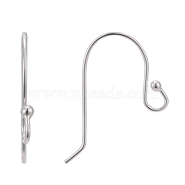 Sterling Silver Earring Hooks(X-STER-G011-12)-2