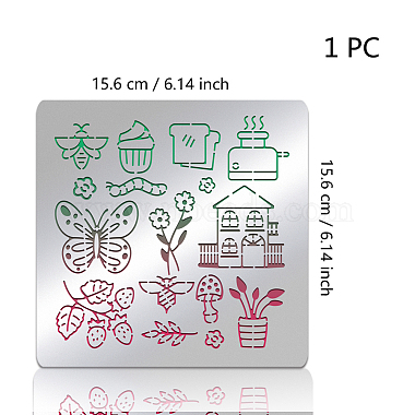 Stanzschablonen aus Edelstahl(DIY-WH0443-001)-4