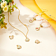 6Pcs 3 Colors Brass Micro Pave Clear Cubic Zirconia Charms(ZIRC-BC0001-15)-6