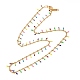 304 Stainless Steel Enamel Curb Chain Necklaces & Bracelet Set(SJEW-JS01217)-3