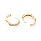 Ring Brass Hoop Earrings(EJEW-N054-58G)-3