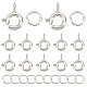 12Pcs 925 Sterling Silver Spring Ring Clasps(STER-CN0001-21)-1