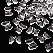 Transparent Acrylic Pendants, Bowknot, Clear, 13.5x18x5.5mm, Hole: 2.5mm, about 625pcs/500g(TACR-T024-02BA-205)