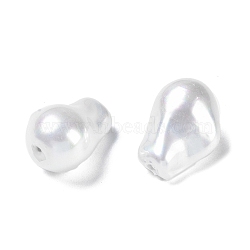 Glass Imitation Baroque Pearl with Irregular Shapes, Seashell Color, 21x15.5x12.5mm, Hole: 1.2mm(GLAA-B019-01E)