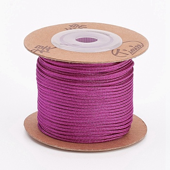 Nylon Cords, String Threads Cords, Round, Medium Violet Red, 1.5mm, about 27.34 yards(25m)/roll