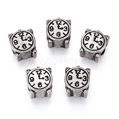 304 Stainless Steel European Style Large Hole Beads(STAS-T072-112AS)-1