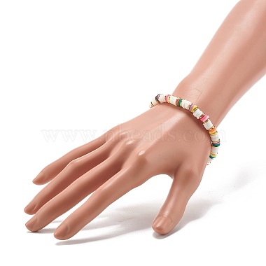 Disc Beads Energy Power Stretch Bracelet for Teen Girl Women(BJEW-JB07034-03)-3