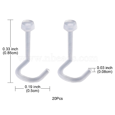 Acrylic Fishtail Nose Ring(AJEW-YW0001-06H)-4