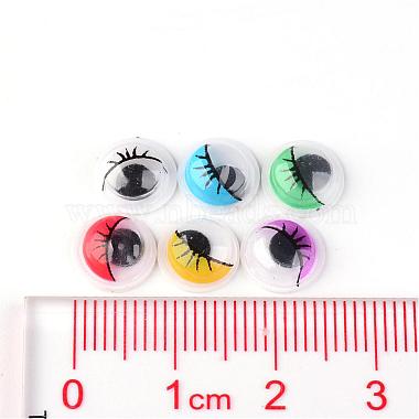 Wiggle plastique yeux écarquillés cabochons artisanat scrapbooking bricolage accessoires de jouets(KY-JP0003-8mm)-3