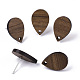 Accessoires de boucles d'oreilles en bois de noyer(X-MAK-N033-007)-1