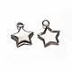 Star 201 Stainless Steel Pendant Cabochon Settings(STAS-D111-19)-1