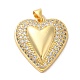 Mother's Day Brass Micro Pave Clear Cubic Zirconia Pendants(FIND-Z041-20E)-1