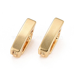 Eco-Friendly Brass Watch Band Clasps, Long-Lasting Plated, Lead Free & Cadmium Free, Real 24K Gold Plated, 10x2.5x4mm(KK-M225-26G-C)