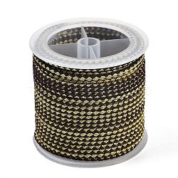 11M Polyester Braided Cord with Cotton Core, Coffee, 2.5mm, about 10.0465 Yards(11m)/Roll(OCOR-Z006-01-09)