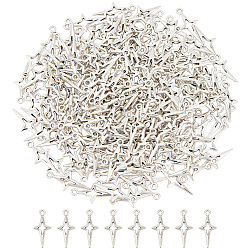 200Pcs Tibetan Style Alloy Pendants, Star, Antique Silver, 23x10x2mm, Hole: 2mm(FIND-AR0004-35)