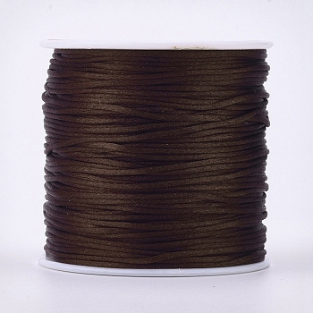 Round Nylon Threads, for Chinese Knot Making, Coconut Brown, 1.5mm, about 50yards/roll.