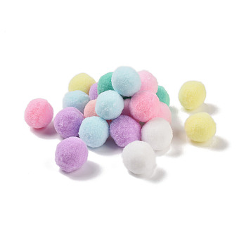 Polyester Ball Decoration, Pom Pom Ball, For DIY Craft, Mixed Color, 2.6~3cm, about 30pcs/set
