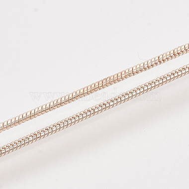 Латунные круглые ожерелья в виде змей(X-MAK-T006-11A-RG)-3