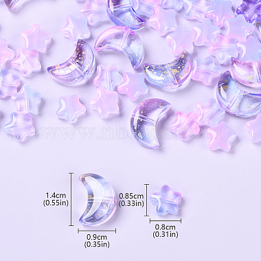 70Pcs Transparent Glass Beads(GLAA-YW0004-08)-3