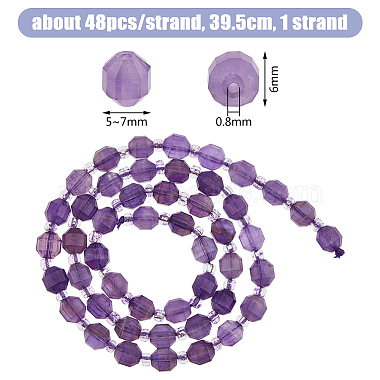 1 Strand Natural Amethyst Beads Strands(G-FH0002-22)-2