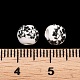 花柄プリントの磁器ビーズ(PORC-Q201-6mm-5)-3