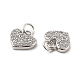 Brass Micro Pave Clear Cubic Zirconia Charms(KK-E068-VB162)-2
